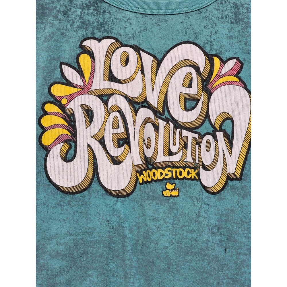 Love Revolution Woodstock 60's 70's Retro T-Shirt Hippie Plus Size 2X Tie-Dye - Picture 2 of 4